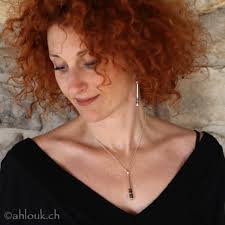 Sterling Silver Ebony Wood Gemstone Pendant, Tuareg Jewelry