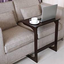 Homemaxs nightstand, small side table for small spaces, 23.7 inch high small end table with storage, bed side tables bedroom accent table, rustic wooden bedside table with steel frame. Homfa Homfa Bamboo Snack Table Sofa Couch Coffee End Table Bed Side Table Laptop Desk Modern Furniture For Home Office Dark Brown
