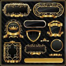 Your ornate gold frame stock images are ready. Decorative Ornate Gold Frame Label Stock Vektor Colourbox
