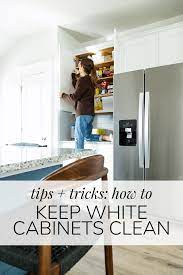 Tips And Tricks For Keeping White Cabinets Clean In 2021 White Cabinets Cleaning Cabinets Paint Cabinets White