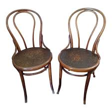 19th Century Primitive Embossed Seat Thonet Bentwood Chairs A Pair Bentwood Chairs Chair Side Chairs