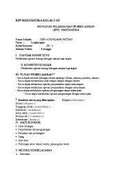 Soal himpunan kelas 7 lengkap dengan pembahasan. Rpp Matematika Kelas 3 Sd