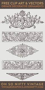 Vintage Vector Art Decorative Ornaments Oh So Nifty Vintage Graphics Ornaments Design Vector Art Vintage Graphics