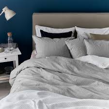 * include set copripiumino, federe, lenzuola, vestiletto e copriletto. Bergpalm Copripiumino E 2 Federe Grigio A Righe 240x220 50x80 Cm Ikea It Copripiumino Letti Di Lusso Copripiumini Grigi