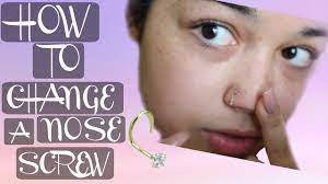 What are the types of nose studs? How To Change A Nose Screw Tutorial Youtube