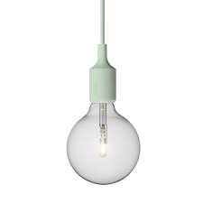 Spare led bulb +$25 white ceiling plate +$20. Muuto E27 Pendant Light Green