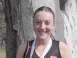 Lena Marshman thanks coach and parents