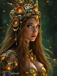 Steampunk female warrior by Derrick Song