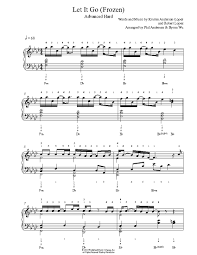 No matter if you are a beginner or an expert: Let It Go By Frozen Piano Sheet Music Advanced Level Piano Sheet Music Sheet Music Piano Sheet