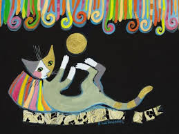 Have A Nice Time Art Print By Rosina Wachtmeister At Art Com Cats Illustration Cats Artists Cat Art