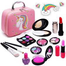 Preparate para un verdadero arco iris de magia y descarga la app poni y unicornio : Amazon Com Senrokes Kit De Maquillaje Lavable Para Ninas De Juguete Y Ninas Juego De Maquillaje Real Maquillaje Para Ninas Y Ninos Seguro Y No Toxico Para Regalos De Cumpleanos De Nina De