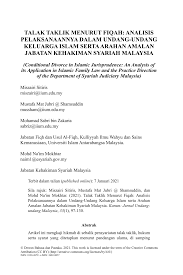 Sop permohonan permit sementara bagi rumah pekerja dalam tapak bina; Pdf Talak Taklik Menurut Fiqah Analisis Pelaksanaannya Dalam Undang Undang Keluarga Islam Serta Arahan Amalan Jabatan Kehakiman Syariah Malaysia