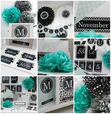 Black And White Classroom Decor Turquoise Black Gray Classroom Theme Schoolgirl Style Classroom Classroom Themes Classroom Reveal