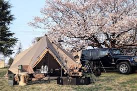 待ちに待ったゼインアーツ ゼクーmの発売日 満開の桜と相棒のジープと一緒に撮影できました camp camping camphack outdoorlife outdoor trip travel followme weekend travelling o アウトドア キャンプのアイデア テントキャンプ