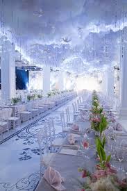 On Cloud 9 Looking At These Photos Of Jimmy And Dora S Heavenly Wedding Decorated With Paper Cranes Traditionally A Symbol Of Loyalty Winter Wedding Decorations