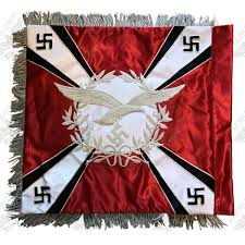 Up for sale is this original deutschland erwache standard banner. Hand Embroidered Flag Luftwaffe Flak War Militaria