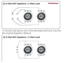 How to wire a dual voice coil subwoofer in parallel. Mf 1294 Dvc 4 Ohm Subwoofer Wiring Diagram Schematic Wiring