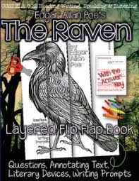 The Raven By Edgar Allan Poe Layered Flip Flap Book Edgar Allan Poe Poe Flip Book