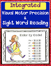 These can help your child respond better to sitting, posture, or perceptual skills, such as telling the differences between colors, shapes the american occupational therapy association: Color By Code Sight Words Integrated Visual Motor Precision Sight Word Reading And School Theme Your Therapy Source