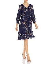 Nanette nanette lepore women's 3/4 slv crepe dress w/back cutout & flounce details. Nanette Nanette Lepore Floral Print Ruffled Skirt Dress Women Bloomingdale S Dress Skirt Ruffle Skirt Dresses