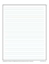 Check out this incredibly versatile and handy packet of printable primary and wide lined writing paper! Lined Writing Paper For Kids