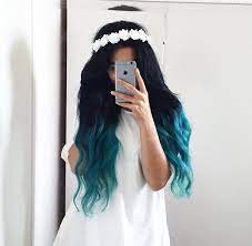 Boho Tumblr Blue Ombre Hair Hair Styles Ombre Hair Color
