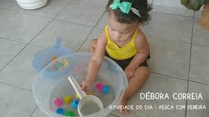 Os adultos e o comportamento infantil: Atividade Do Dia Pesca Com Peneira Debora Correia Youtube