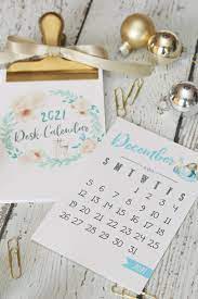 2021 printable monthly calendar january 2021 sun mon tues wed thurs fri sat 1 2 new. Free Printable 2021 Desk Calendar Clean And Scentsible