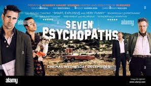 COLIN FARRELL, SAM ROCKWELL, WOODY HARRELSON, CHRISTOPHER WALKEN POSTER, SEVEN  PSYCHOPATHS, 2012 Stock Photo - Alamy