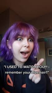 Audrey Black Blue Hair