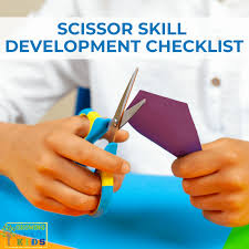 scissor skill development checklist for ages 2 6 for