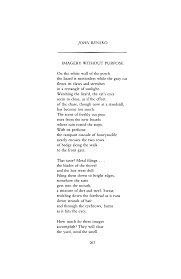 Imagery Without Purpose By John Bensko Poetry Magazine