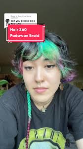 Replying to @Alex, X, or Ace I’m still playing around with the short part  :) the back is …. questionable per usual #sorryitsmari #jellyfishhaircut  #padawanbraid #alternativefashion #hairstyles ...