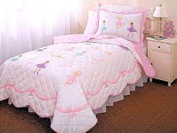 Pink Ribbons Ballerina Ballet Quilt Bedding Set For Girls 2pc Kidsroomstore 107 99 Quarto De Menina Decoracao Para Quarto Roupa De Cama