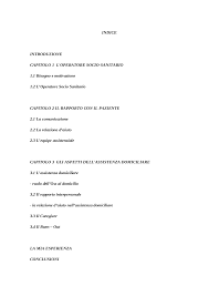 Tesina Corso Per Operatore Socio Sanitario Docsity