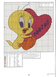 Tweety Bird Cross Stitch Pattern Piolin Tweety Disney Cross Stitch Patterns Disney Cross Stitch Stitch Cartoon