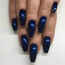 1 084 Likes 6 Comments Angelina Rossi Naglargoteborg On Instagram Midnight Blue From Lillynails Blue Nails Navy Nails Blue Acrylic Nails