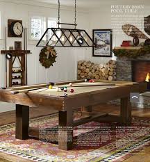Pottery Barn Pool Table And Greenhouse Chandelier Pool Table Room Barn Pool Pool Table Games