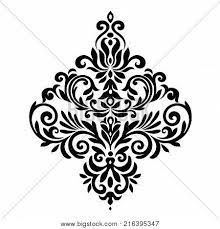 Vintage ornament greeting card vector template. Vector Victorian Vector Photo Free Trial Bigstock