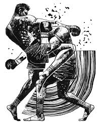 Knee 2 An Art Print By Gian Galang Combat Art Art Martial Arts