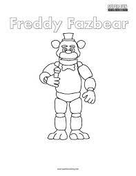 Each printable highlights a word that starts. Freddy Fazbear Coloring Page Super Fun Coloring