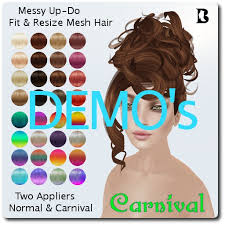 Your hair swirl stock images are ready. Second Life Marketplace Carnival Messy Up Do Resize Fit Mesh Hair 2 Appliers Demo
