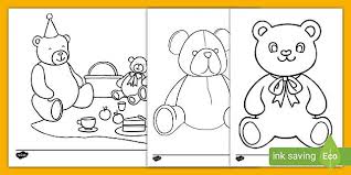 Patrick's day coloring pages will keep your kids happy and occupied for an aftern. Teddy Bears Picnic Coloring Pages
