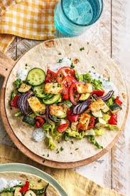 Durum Kebab With Halloumi Recipe Hello Fresh Essen Kochen Rezepte Doner Rezept