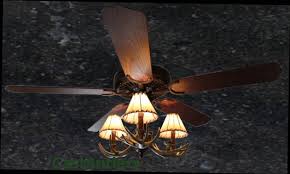 Rustic Ceiling Fan 52 3 Light Antler Indoor Farmhouse Cabin