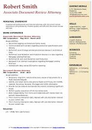 Spanish proverb the ideal client is the very wealthy man in very great trouble. Document Review Attorney Resume Samples Qwikresume