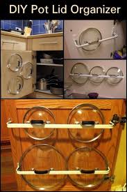 Can T Find The Right Lid For A Pot Here Are A Couple Of Simple And Inexpensive Solutions K Pot Lid Organization Diy Kitchen Storage Kitchen Decor Inspiration