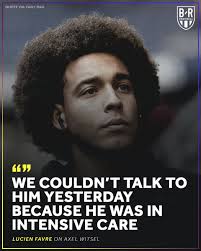 @bvb09 player & @belgianreddevils international @puma athlete twitter: B R Football On Twitter Dortmund S Axel Witsel Won T Play Again Until 2020 After An Injury He Suffered At Home Left Him Needing Surgery On His Face He S Now Back At Home Recovering
