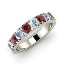 Pin By Annarose Decaro On Love 3 Garnet Wedding Rings Womens Wedding Bands Diamond Wedding Rings Engagement