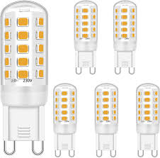 Buy online and collect in store in as little as 1 minute. G9 Led Bulb 5w Equivalent To 28w 33w 40w Halogen Bulbs G9 Led Bulb Warm White 2700k Led G9 Bulbs G9 Socket Led Lamp No Flicker Non Dimmable 420lm Ac 220 240v 5 Pack